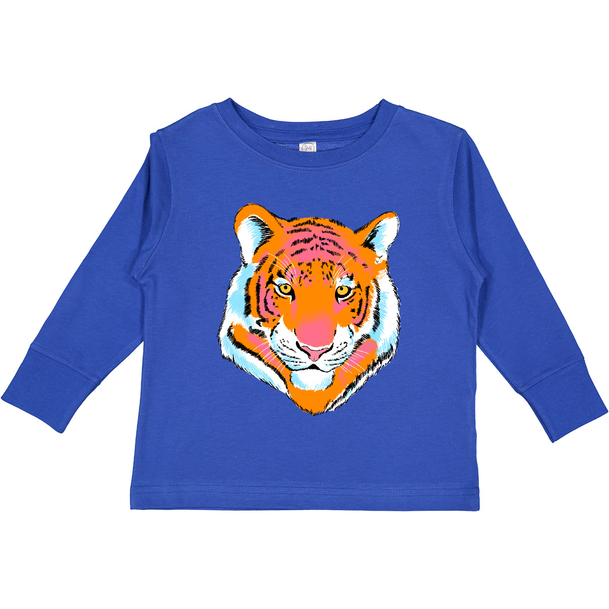 Inktastic Tiger Head Toddler Long Sleeve T-Shirt Animals Widlife Wild Animal - Picture 10 of 11