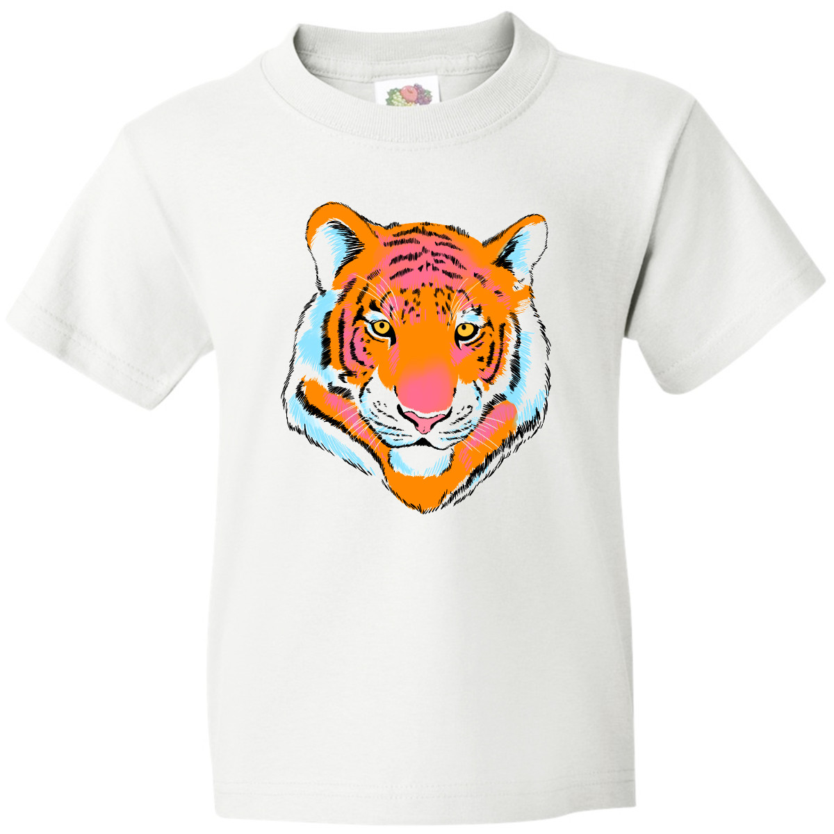 T-shirt Inktastic testa di tigre giovani animali selvatici amante degli animali selvatici savana il - Foto 11 di 11