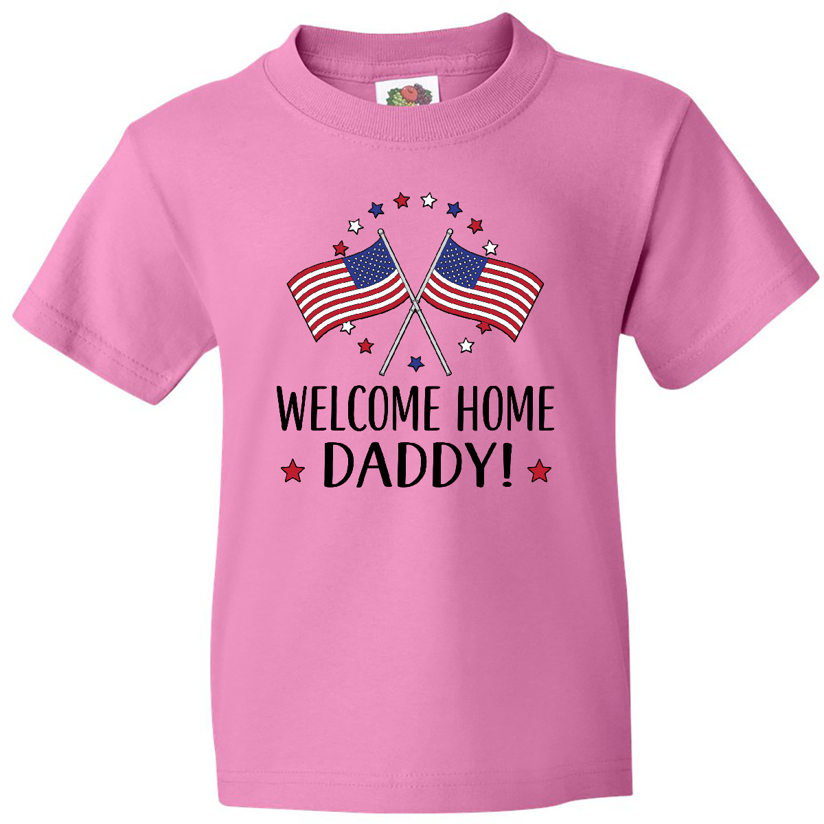 Inktastic Military Homecoming Welcome Home Daddy Youth T-Shirt Deployment Childs - Picture 2 of 7