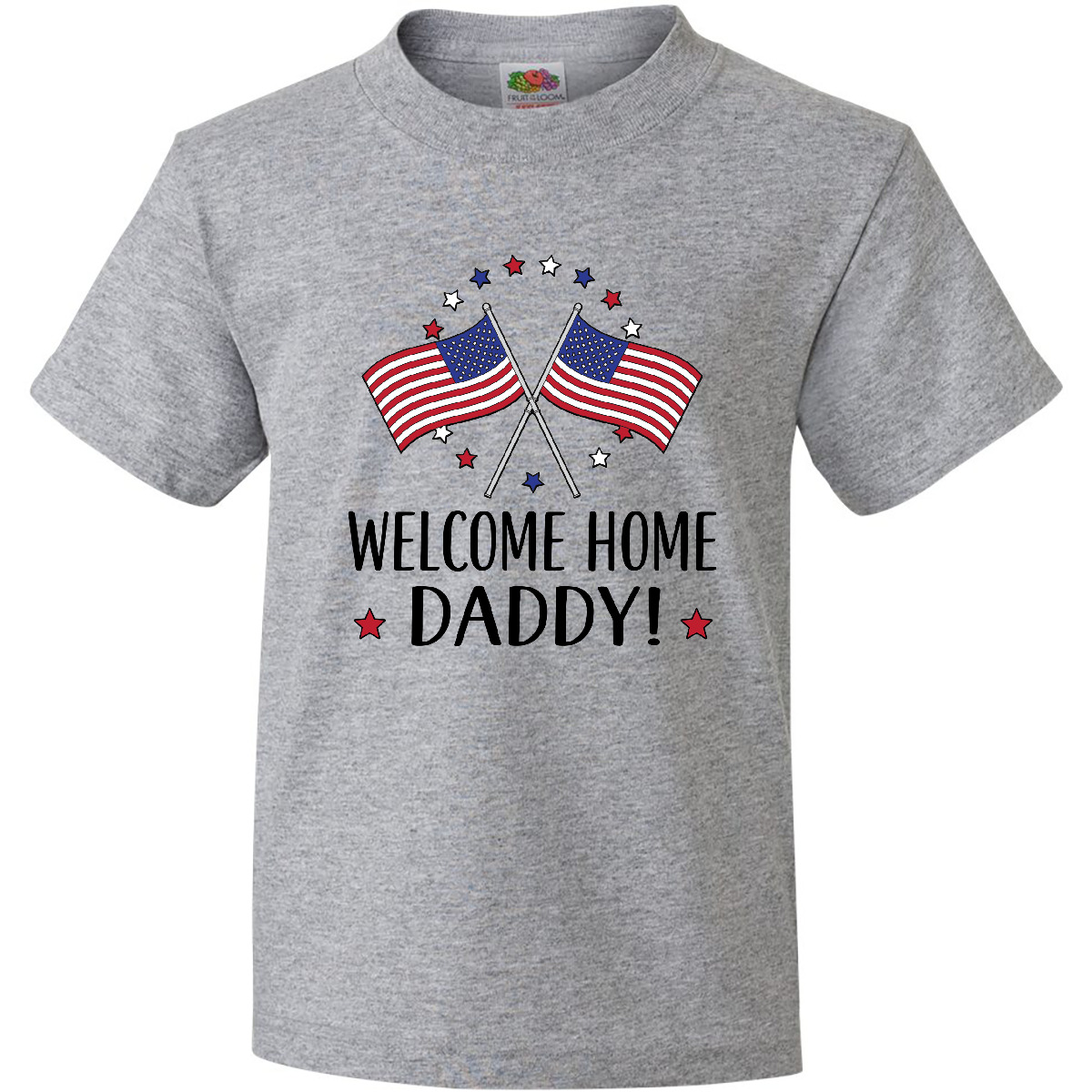 Inktastic Military Homecoming Welcome Home Daddy Youth T-Shirt Deployment Childs - Picture 3 of 7