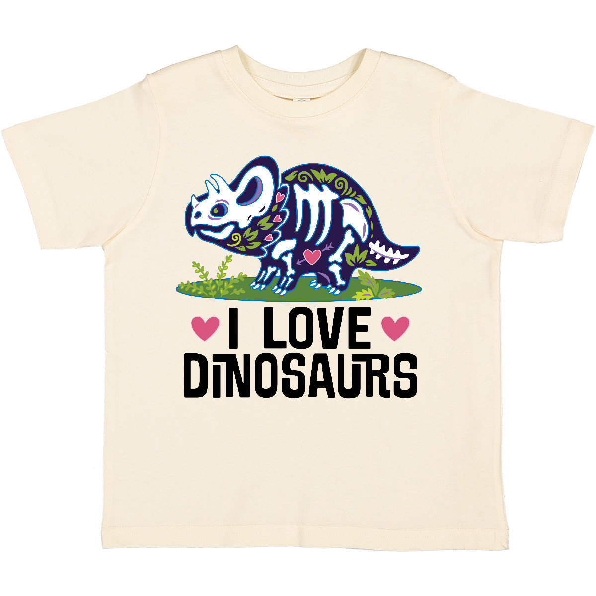 Inktastic Girl Dinosaur I Love Dinosaurs Toddler T-Shirt Girls Childs Cute Child - Picture 7 of 9