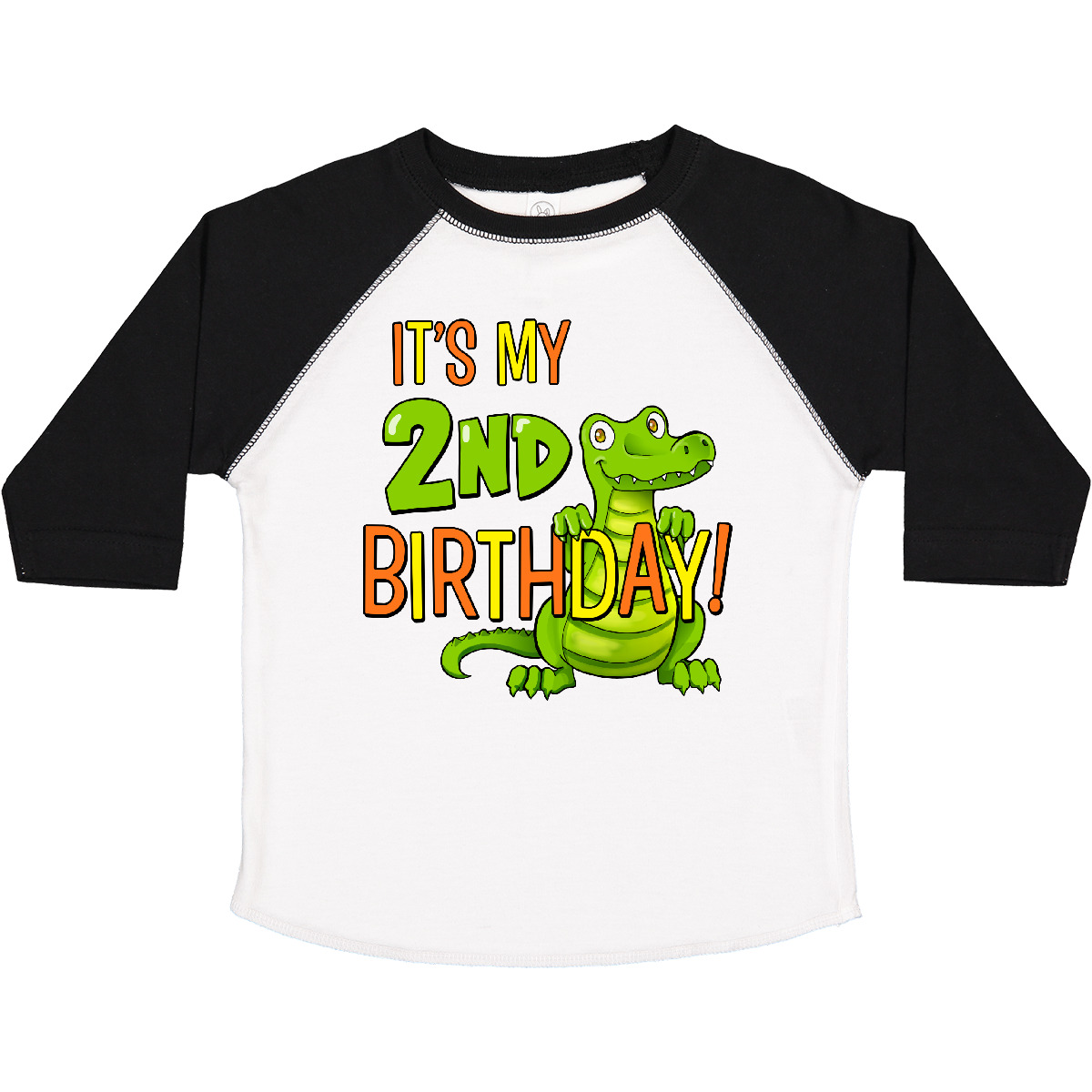 Inktastic It's My 2nd Birthday With Cute Green Alligator Toddler T-Shirt 2 Two - Picture 10 of 10