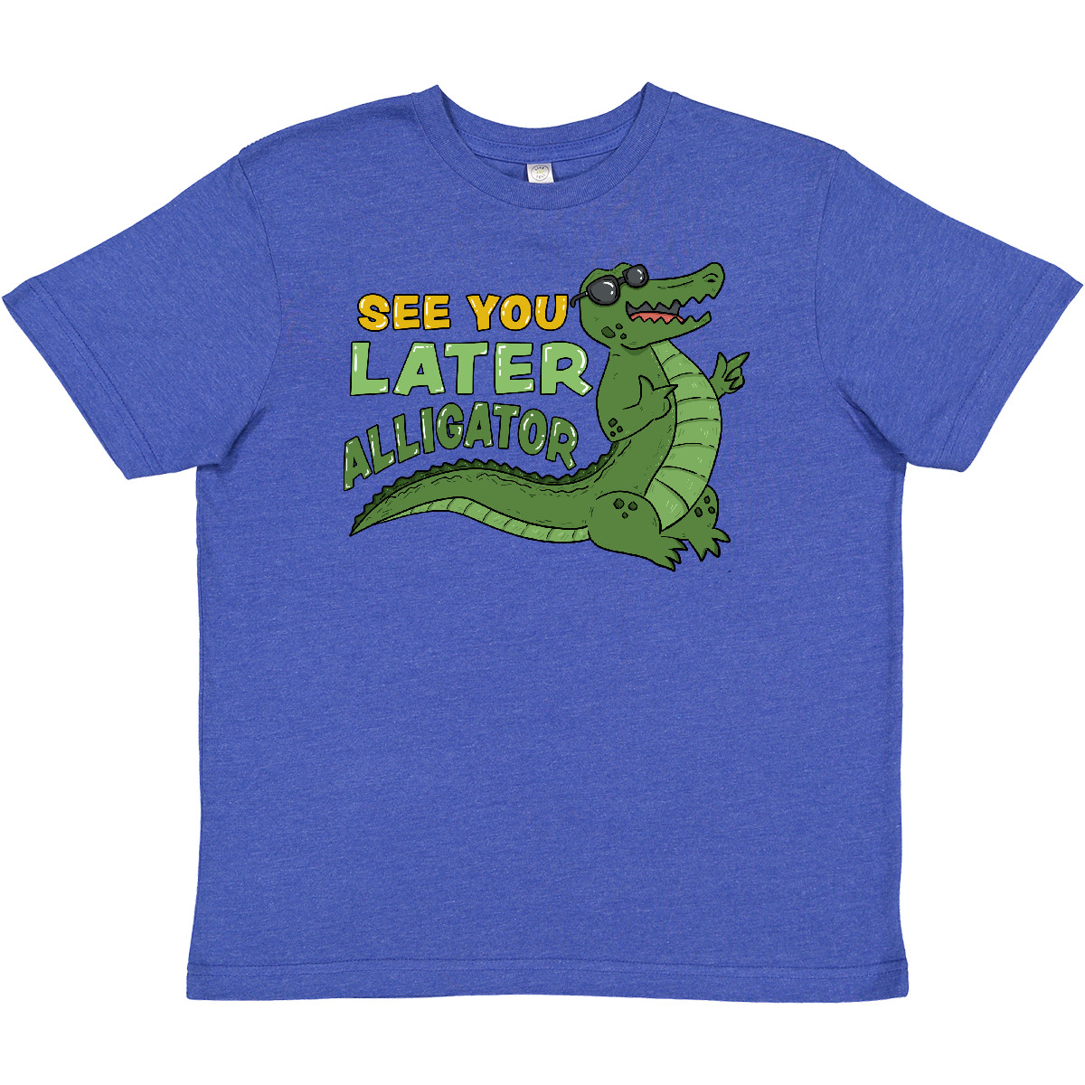 Inktastic See You Later Alligator With Black Sunglasses Youth T-Shirt Animals Uf - Picture 8 of 9
