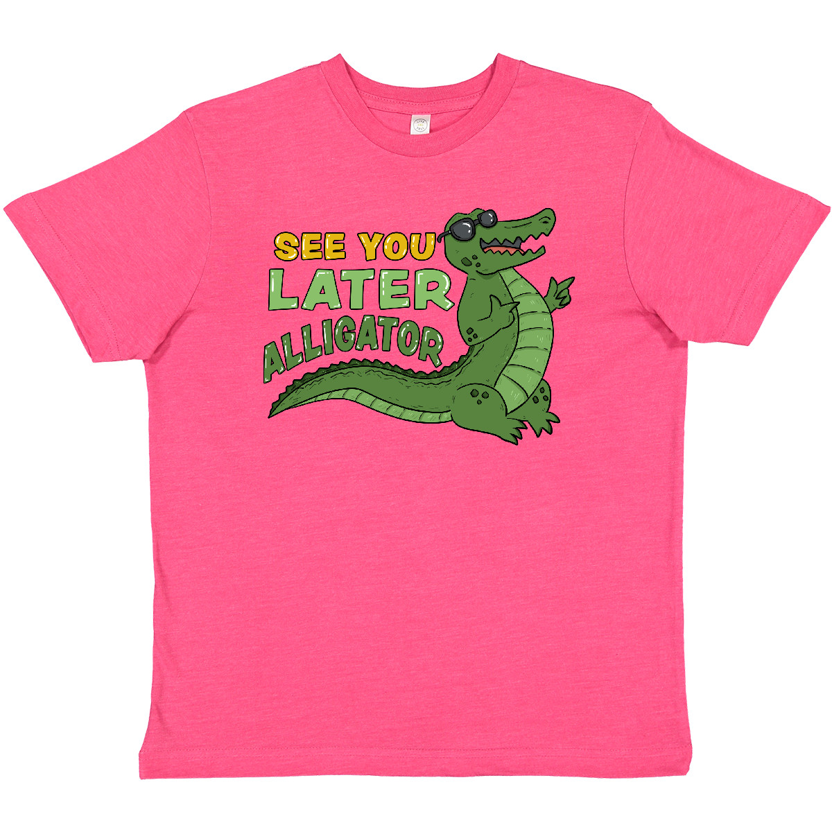 Inktastic See You Later Alligator With Black Sunglasses Youth T-Shirt Animals Uf - Picture 7 of 9