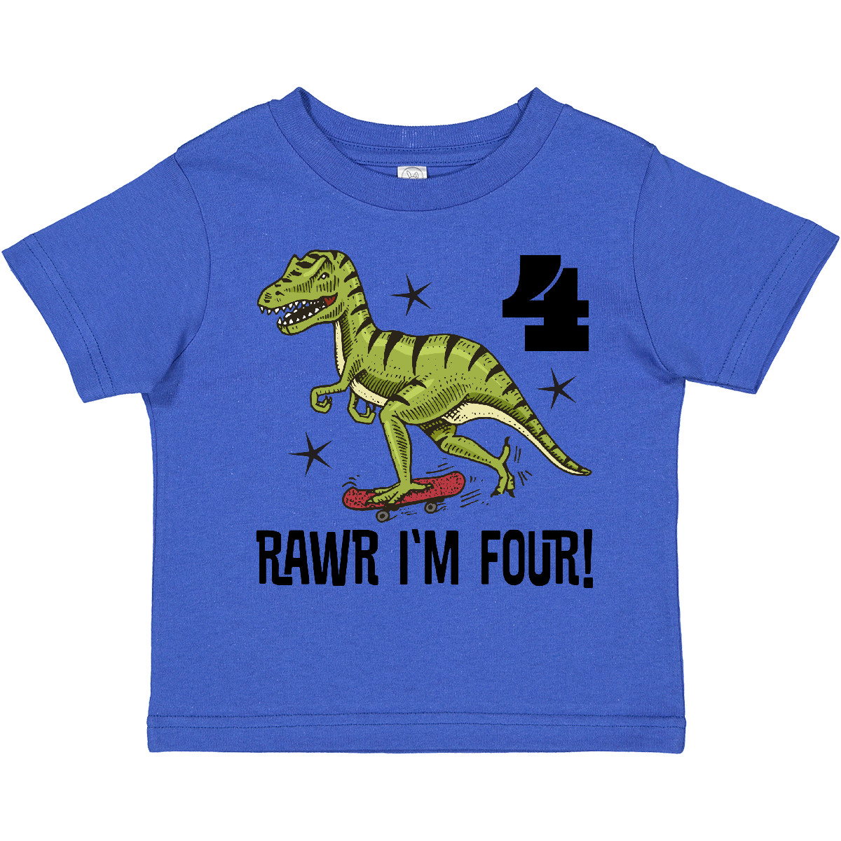 Inktastic 4th Birthday Party Dinosaur 4 Year Old Toddler T-Shirt Im Dino Childs - Picture 9 of 12