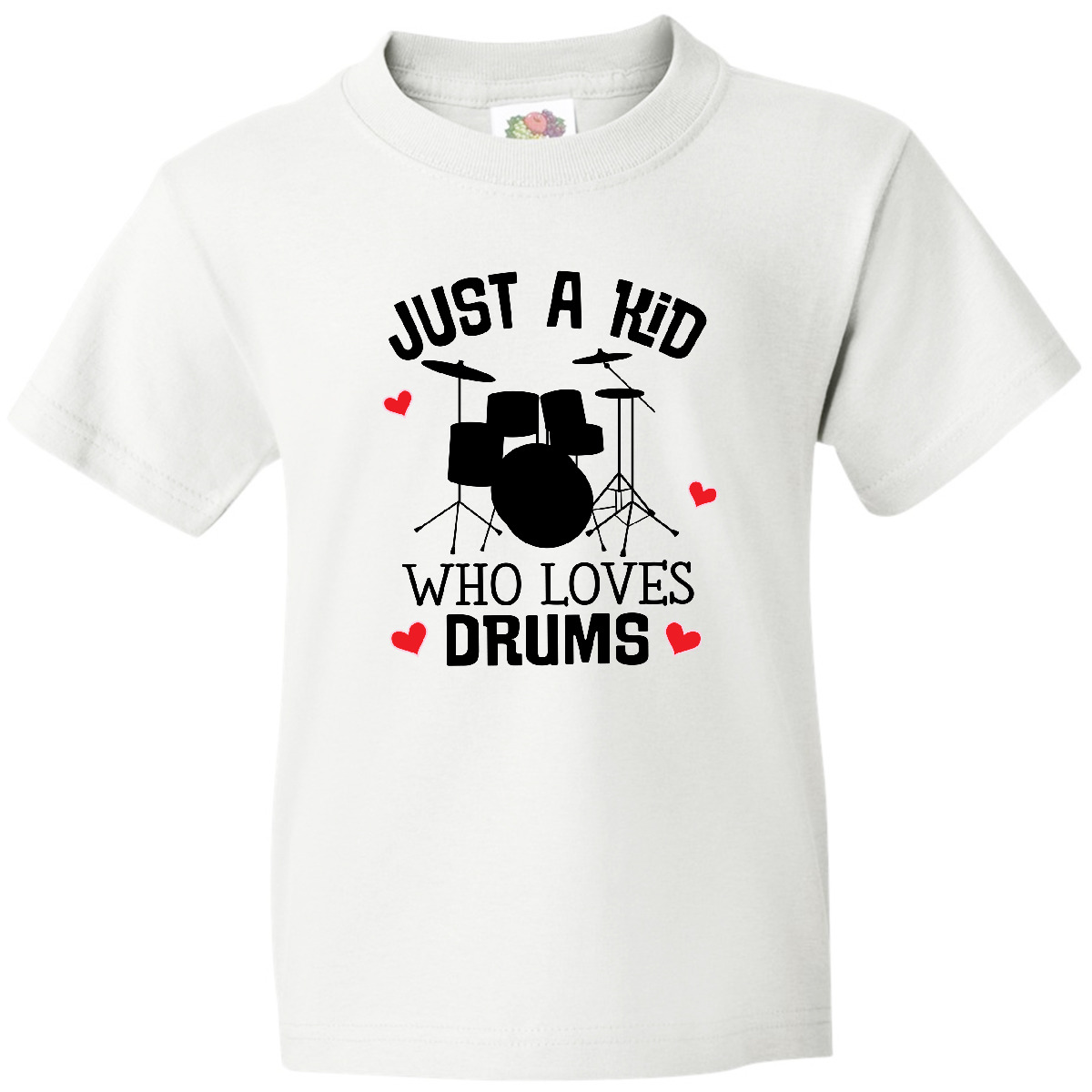 Inktastic Future Drummer Kid Loves Drums Youth T-Shirt Musician Percussion Hobby - Picture 7 of 7