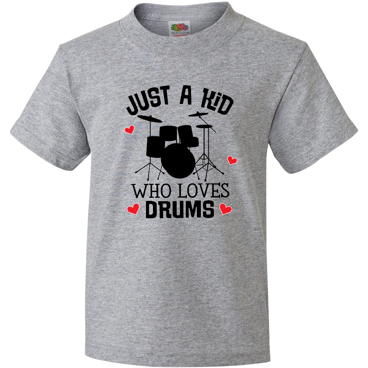 Inktastic Future Drummer Kid Loves Drums Youth T-Shirt Musician Percussion Hobby - Picture 3 of 7