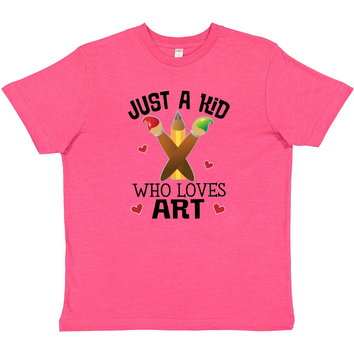 T-shirt artista inctastico bambino che ama l'arte gioventù disegno pittura futuri bambini - Foto 7 di 8