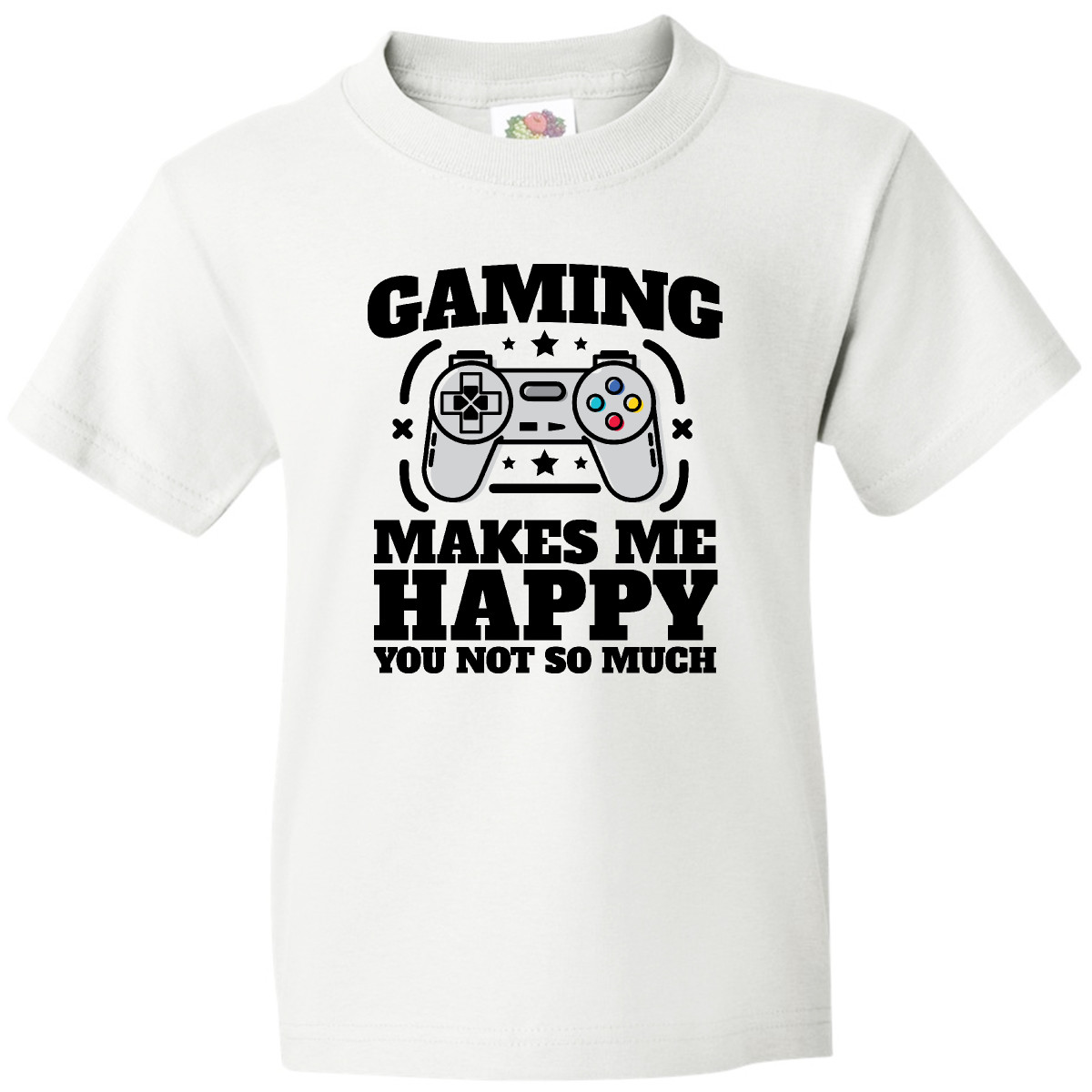Inktastic Gaming Makes Me Happy Youth T-Shirt Pop Culture Gamer You Not So Much - Picture 8 of 8
