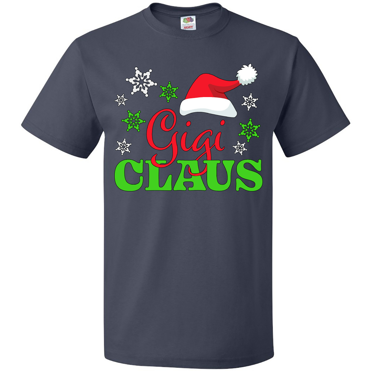 Inktastic Gigi Claus With Christmas Santa Hat And Snowflakes T-Shirt Great Humor - Picture 7 of 12