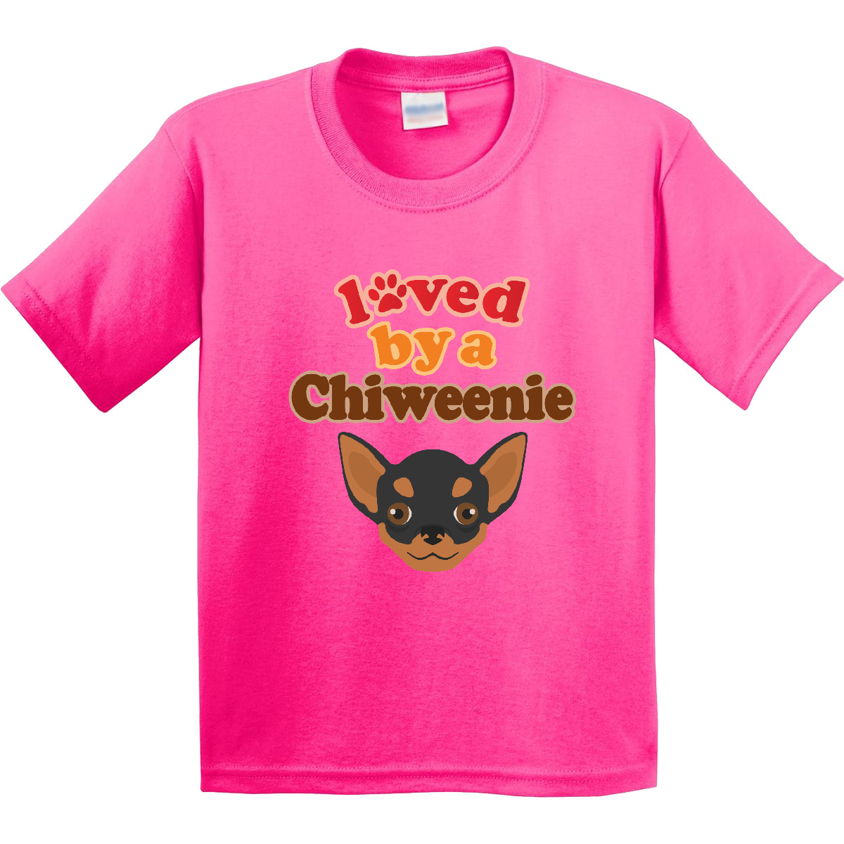 Inktastic Chiweenie Dog Gift Youth T-Shirt Pets Hybrid Breed Tee Kids Children - Picture 4 of 7