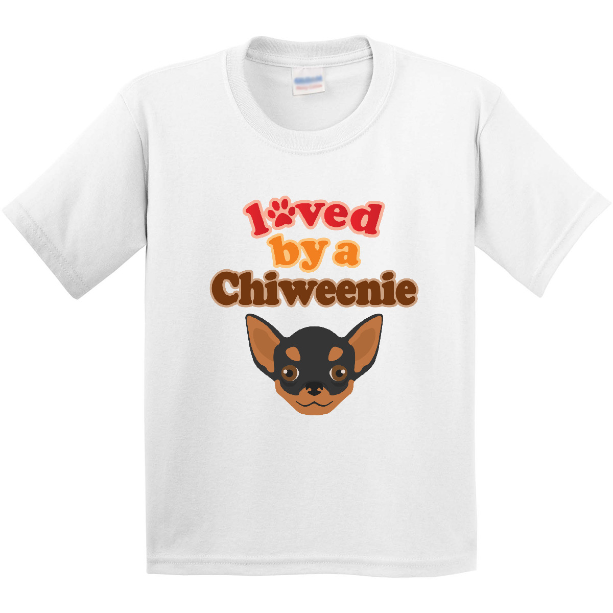 Inktastic Chiweenie Dog Gift Youth T-Shirt Pets Hybrid Breed Tee Kids Children - Picture 7 of 7
