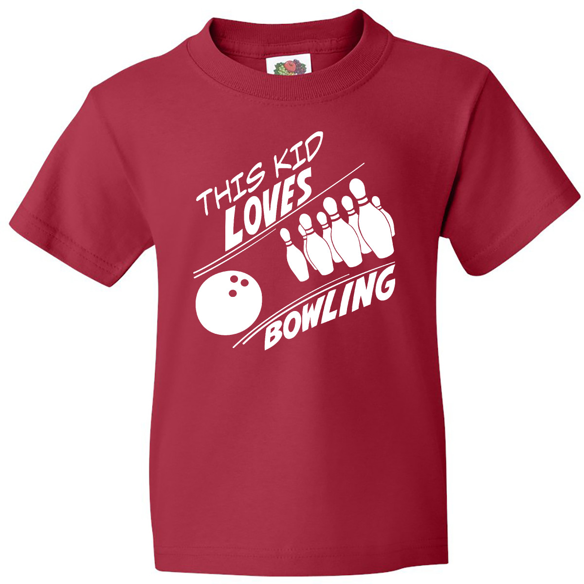 Inktastic This Kid Loves Bowling Youth T-Shirt Activities Child New Fan Favorite - Picture 7 of 10