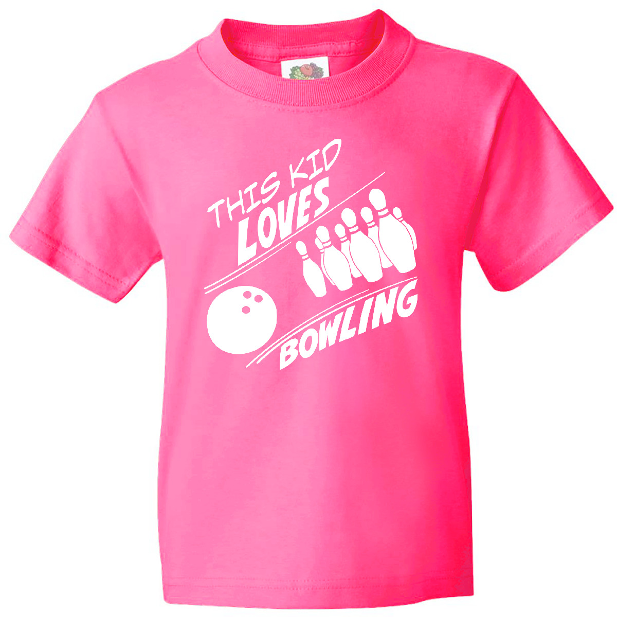 Inktastic This Kid Loves Bowling Youth T-Shirt Activities Child New Fan Favorite - Picture 5 of 10