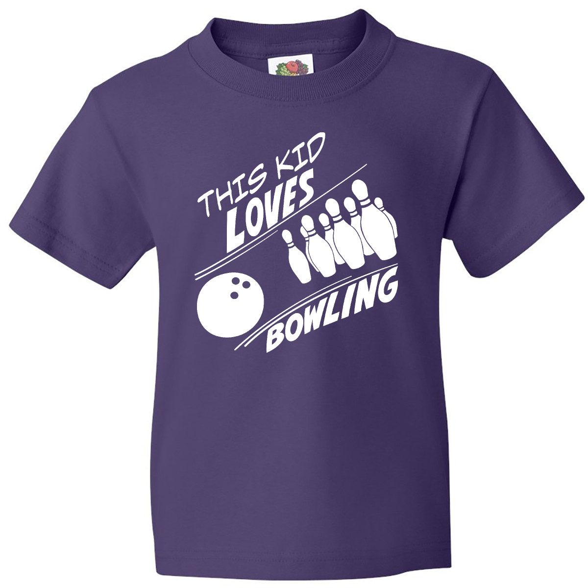 Inktastic This Kid Loves Bowling Youth T-Shirt Activities Child New Fan Favorite - Picture 6 of 10
