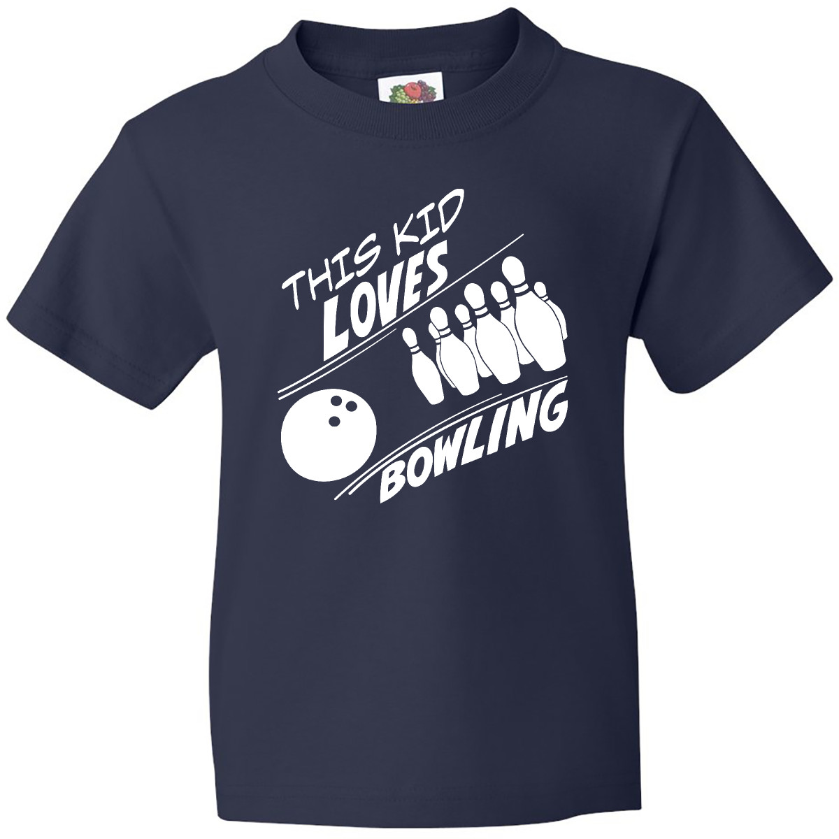 Inktastic This Kid Loves Bowling Youth T-Shirt Activities Child New Fan Favorite - Picture 4 of 10