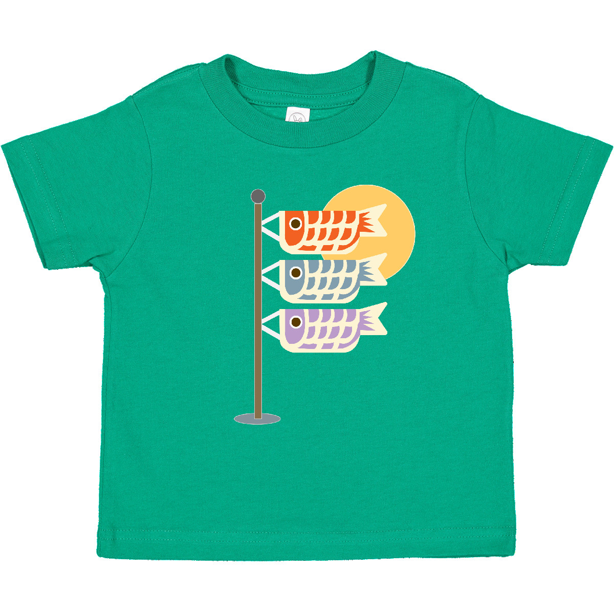 Inktastic Japanese Carp Fish Flags Toddler T-Shirt Goldfish Japan Festival Cute - Picture 8 of 15