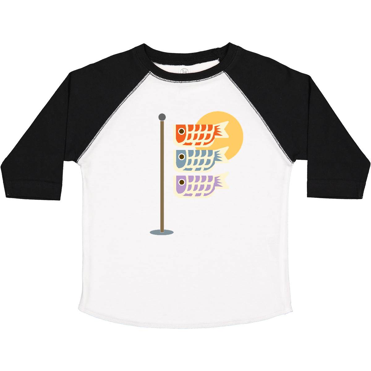 Inktastic Japanese Carp Fish Flags Toddler T-Shirt Goldfish Japan Festival Cute - Picture 15 of 15