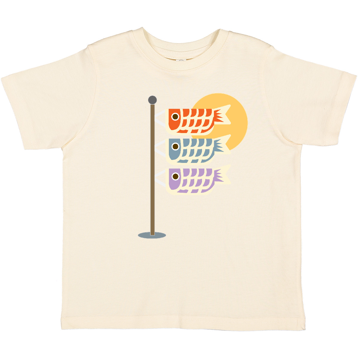Inktastic Japanese Carp Fish Flags Toddler T-Shirt Goldfish Japan Festival Cute - Picture 10 of 15