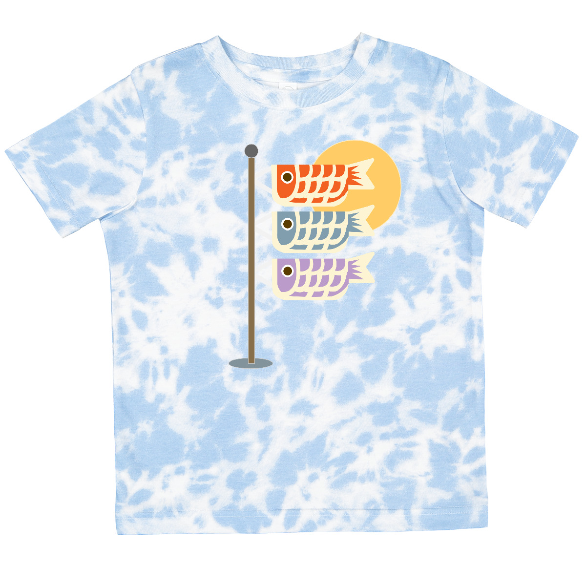Inktastic Japanese Carp Fish Flags Toddler T-Shirt Goldfish Japan Festival Cute - Picture 13 of 15