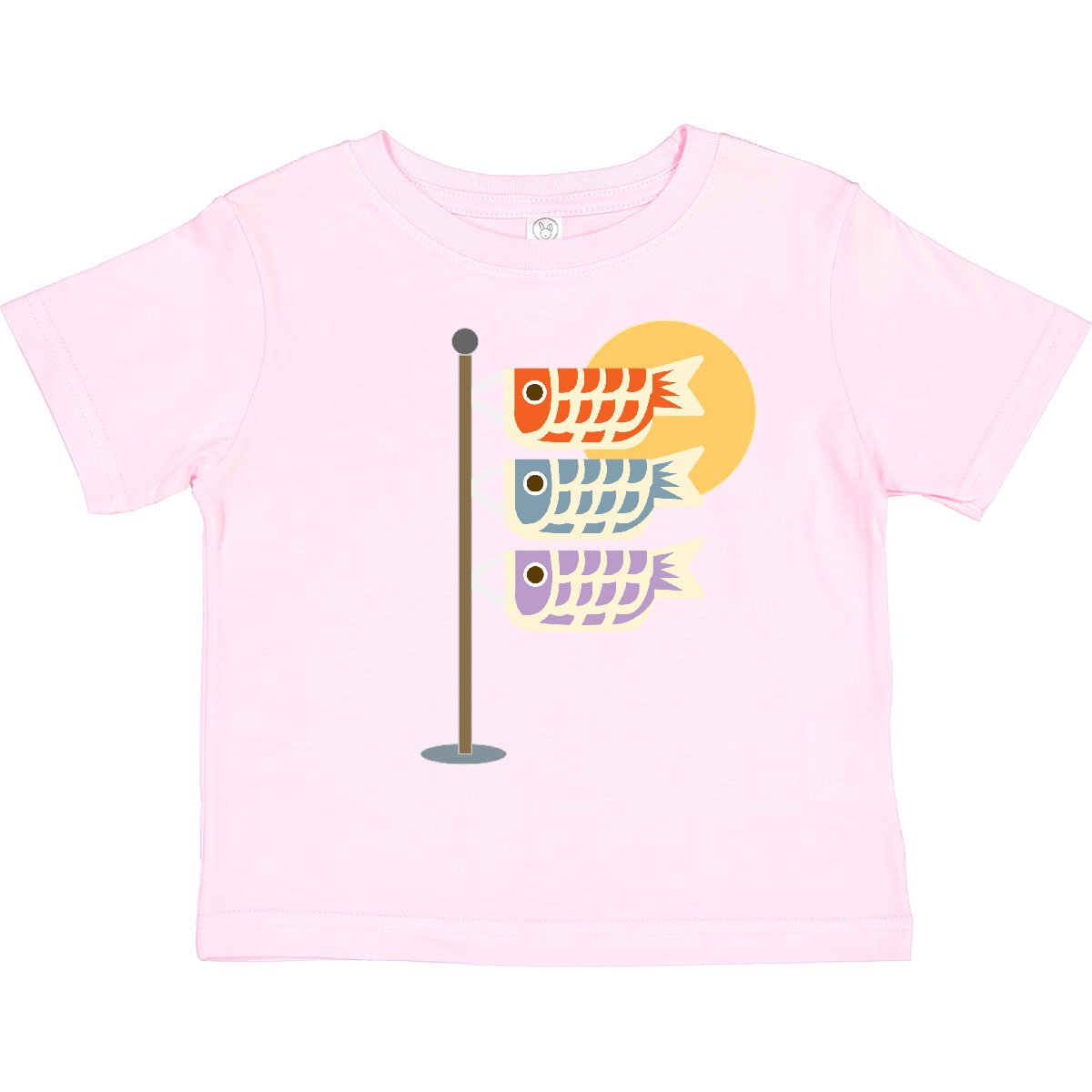Inktastic Japanese Carp Fish Flags Toddler T-Shirt Goldfish Japan Festival Cute - Picture 11 of 15