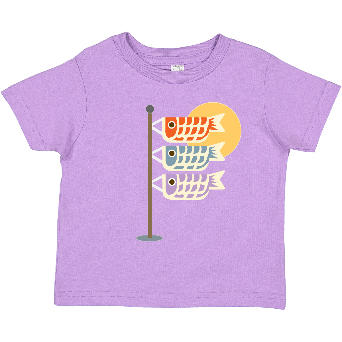 Inktastic Japanese Carp Fish Flags Toddler T-Shirt Goldfish Japan Festival Cute - Picture 9 of 15