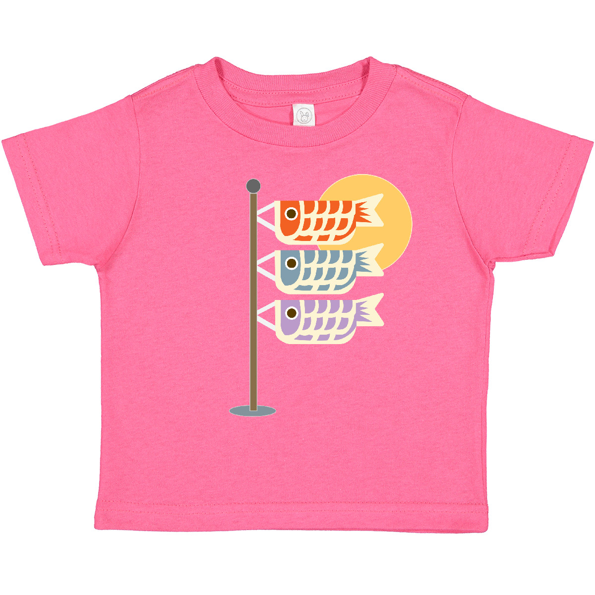 Inktastic Japanese Carp Fish Flags Toddler T-Shirt Goldfish Japan Festival Cute - Picture 7 of 15