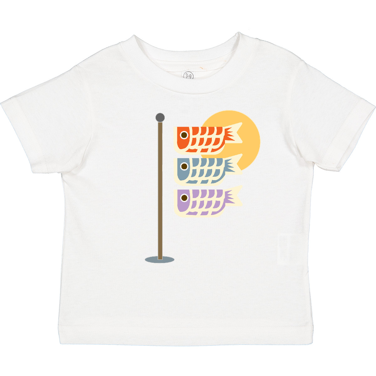 Inktastic Japanese Carp Fish Flags Toddler T-Shirt Goldfish Japan Festival Cute - Picture 14 of 15