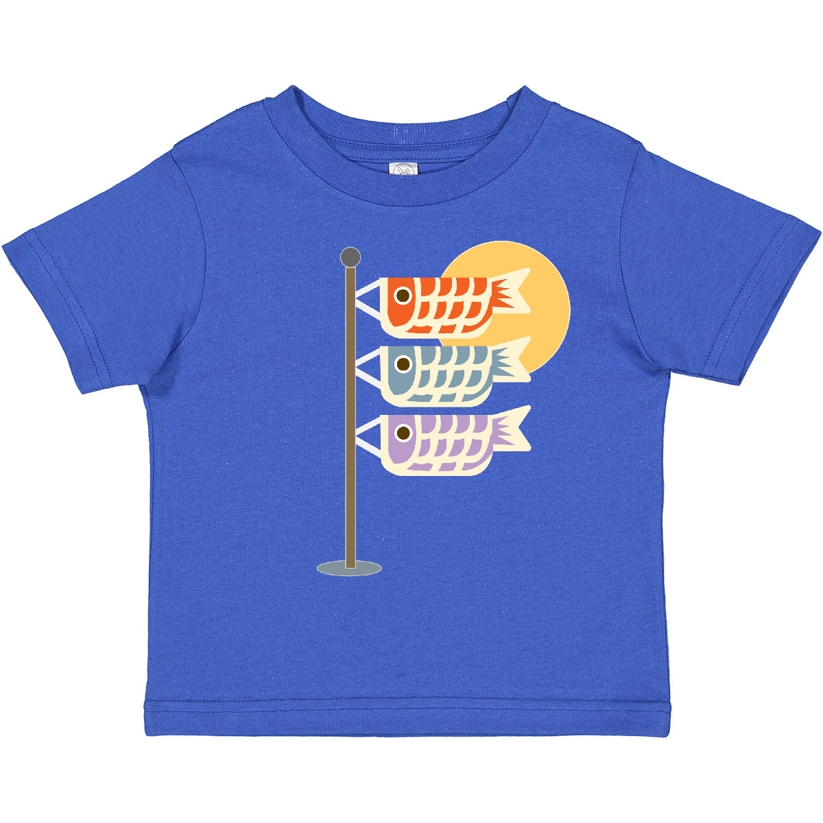 Inktastic Japanese Carp Fish Flags Toddler T-Shirt Goldfish Japan Festival Cute - Picture 12 of 15
