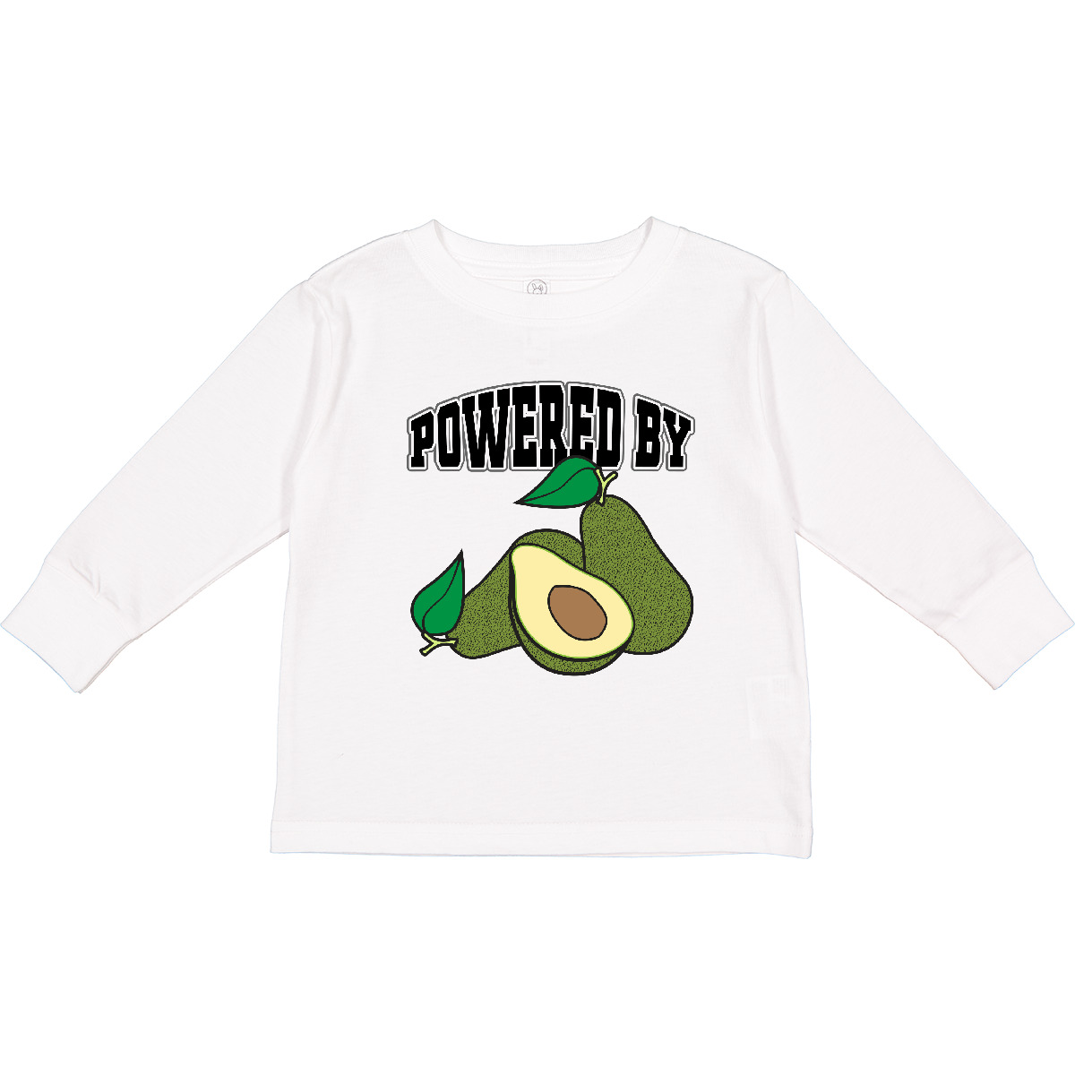 Inktastic Avocado Powered By Avocados Kleinkind Langarm T-Shirt Obst Lebensmittel - Bild 8 von 8