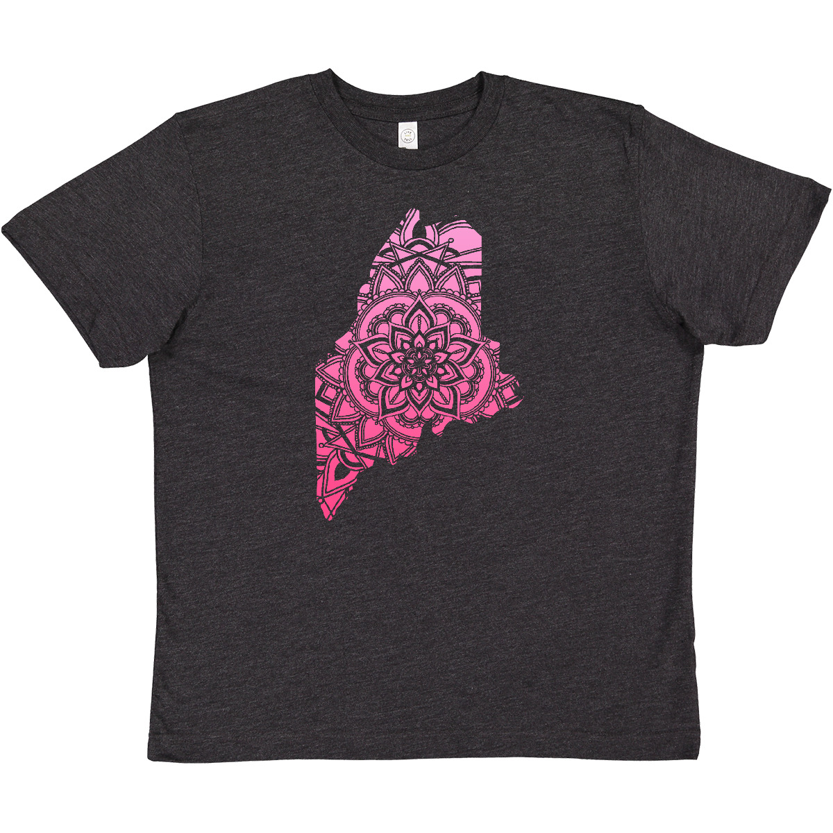 Inktastic Maine Silhouette Mandala Youth T-Shirt State Home Design Flower Love - Picture 5 of 7