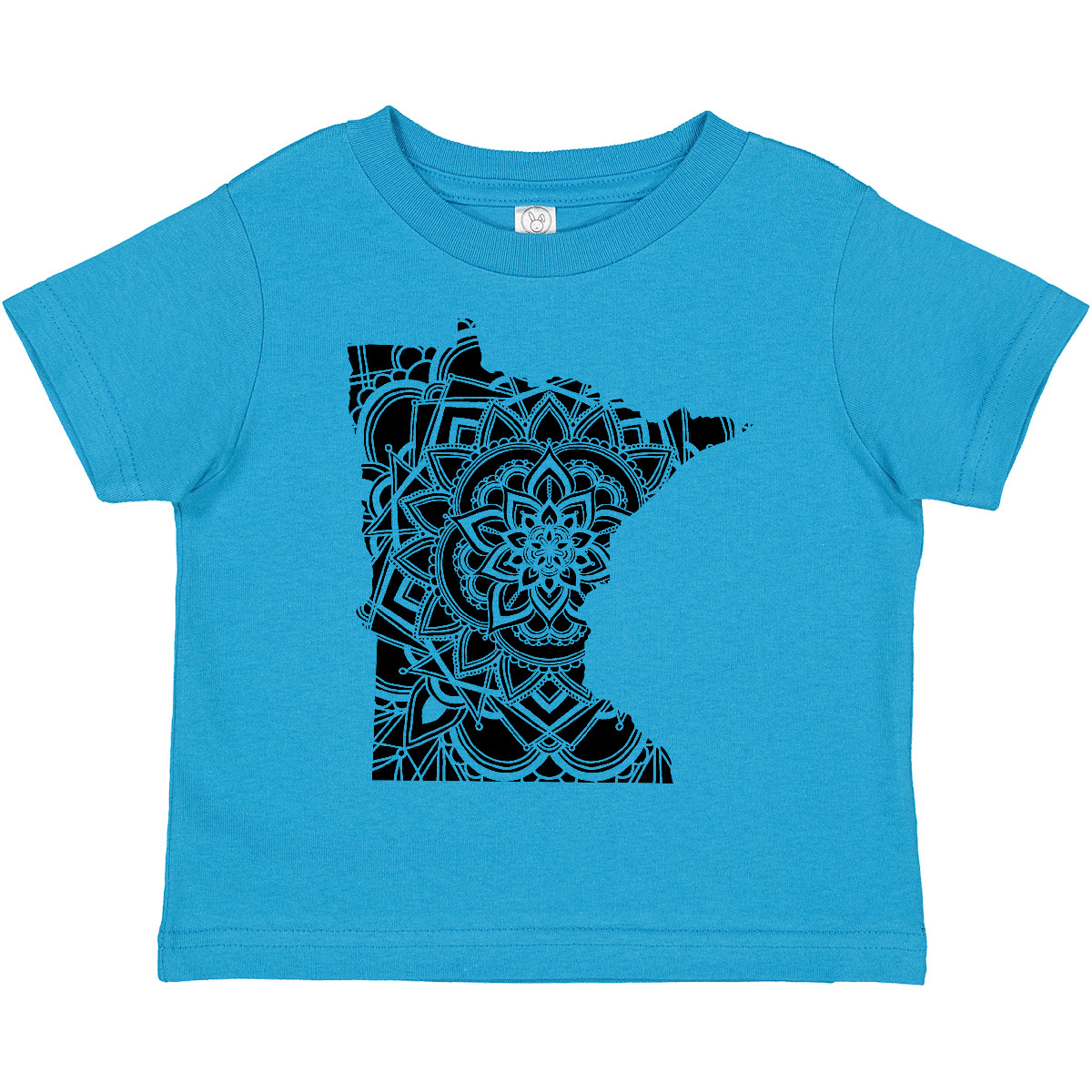 Inktastic Minnesota Silhouette Mandala Toddler T-Shirt State Home Design Flower - Picture 8 of 10