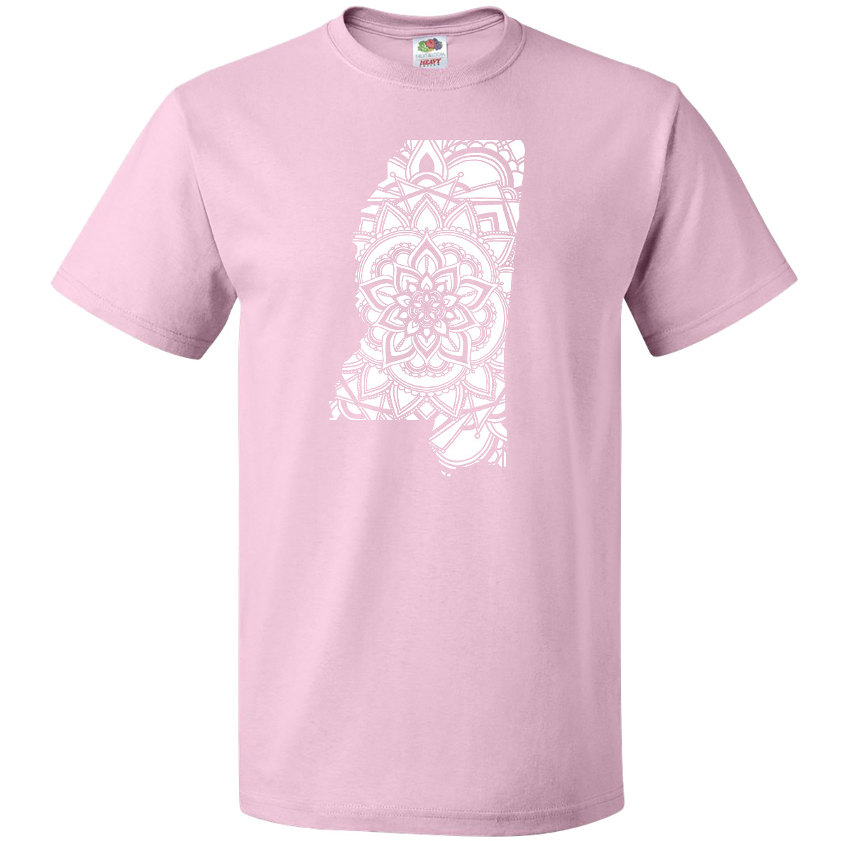 Inktastic Mississippi Silhouette Mandala T-Shirt State Home Design Flower Love - 第 8/13 張圖片