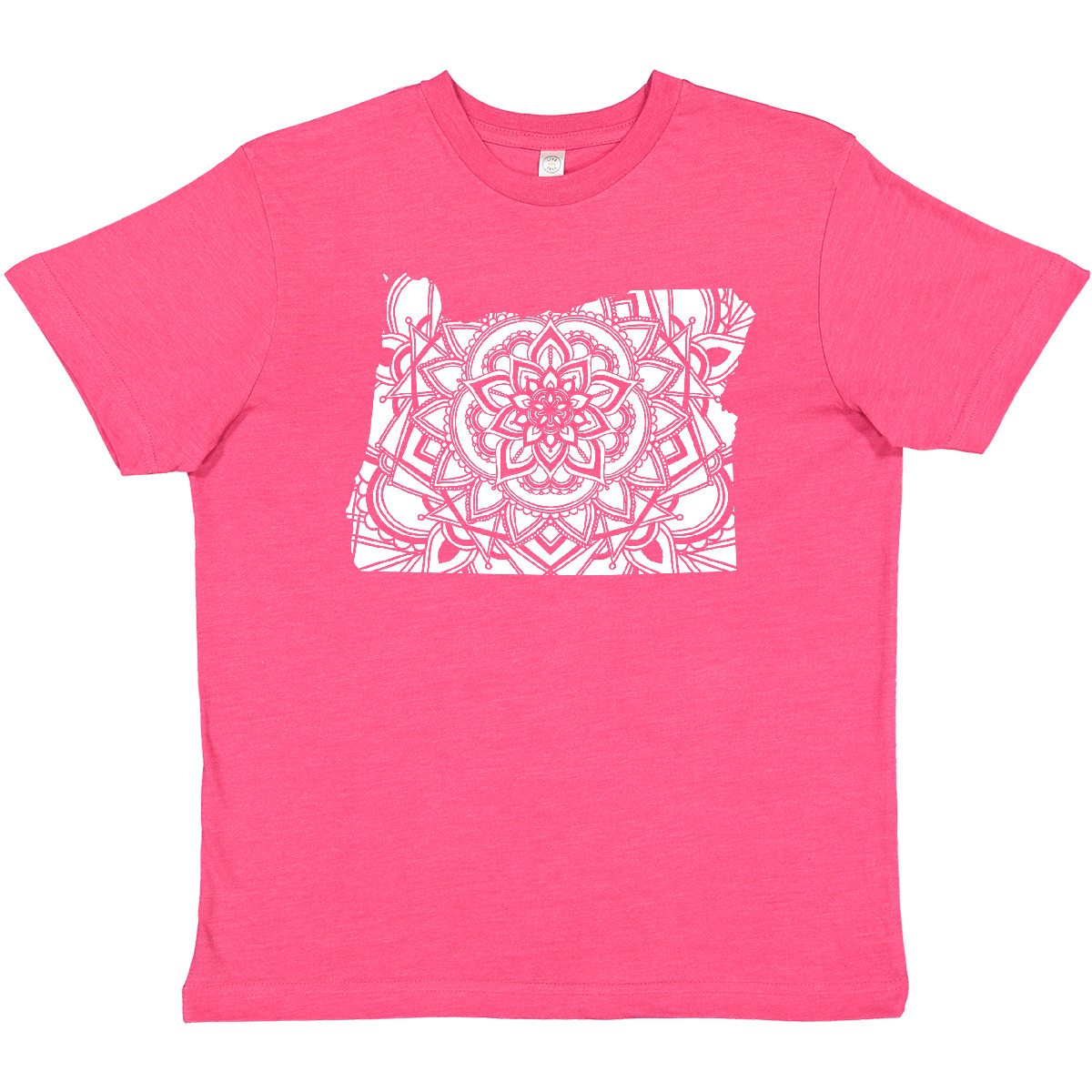 Inktastic Oregon Silhouette Mandala Youth T-Shirt State Home Design Flower Love - Picture 9 of 10