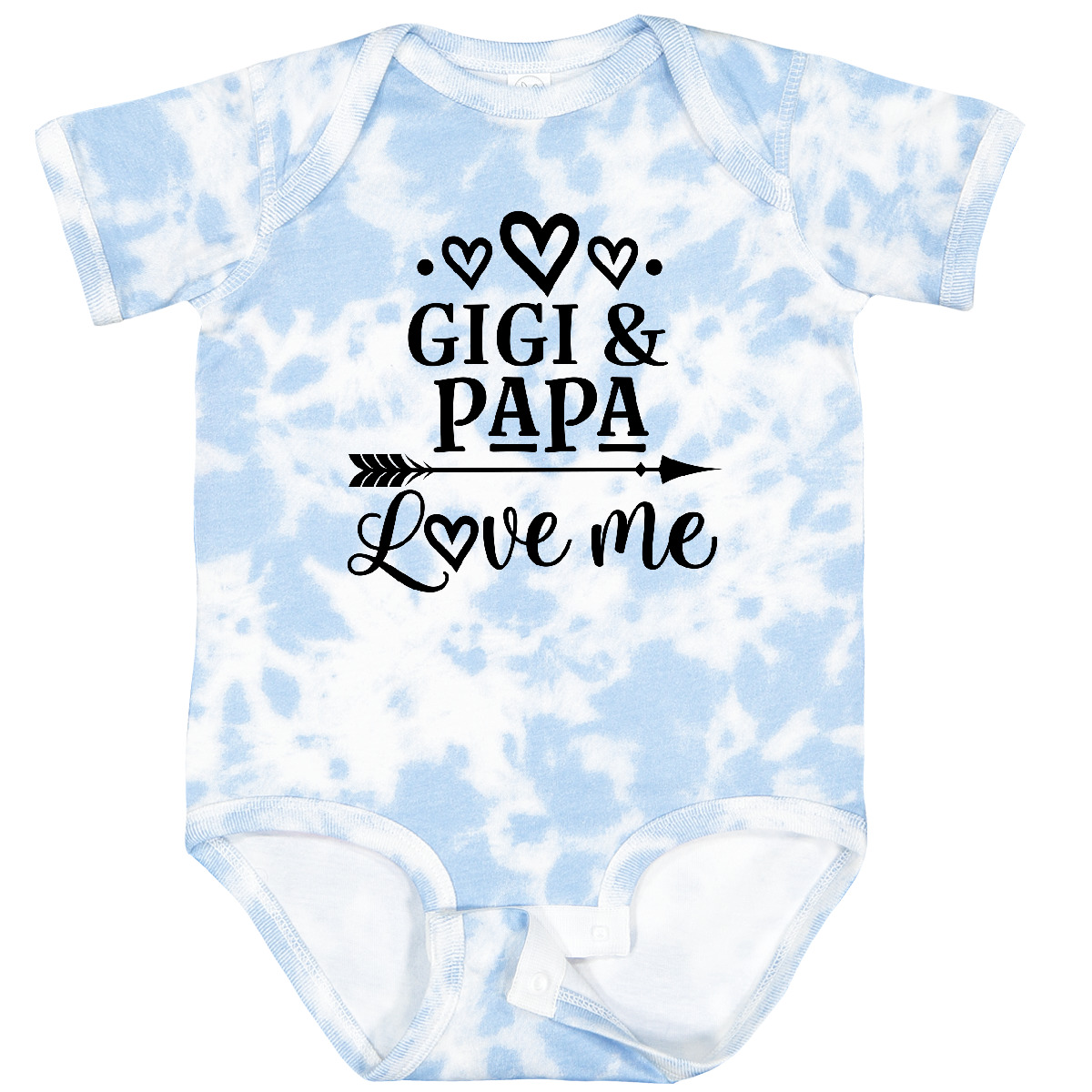 Inktastic Gigi And Papa Love Me Grandkids Baby Bodysuit - Product Details
