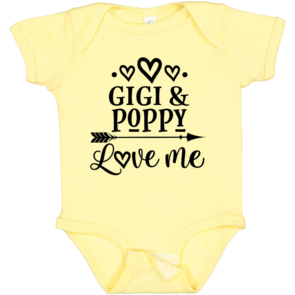 Inktastic Gigi And Poppy Love Me Baby Bodysuit From Grandchild Grandkids  Girl