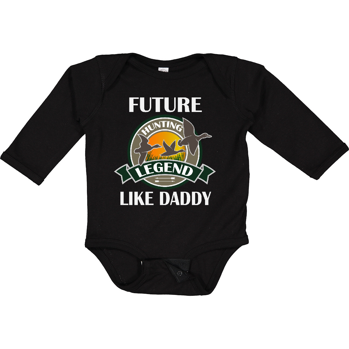 Inktastic Future Duck Hunting Legend Like Daddy Long Sleeve Creeper Hunter Dad