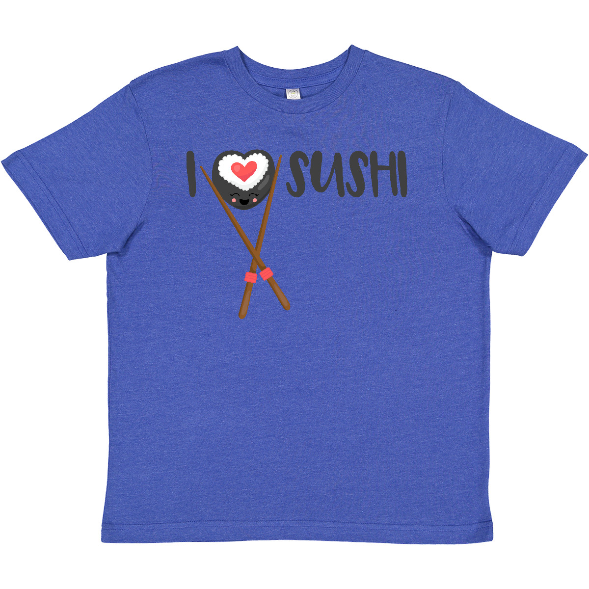 Inktastic Kawaii I Love Sushi Youth T-Shirt Heart Japanese Food Japan Lover Roll - Picture 4 of 4