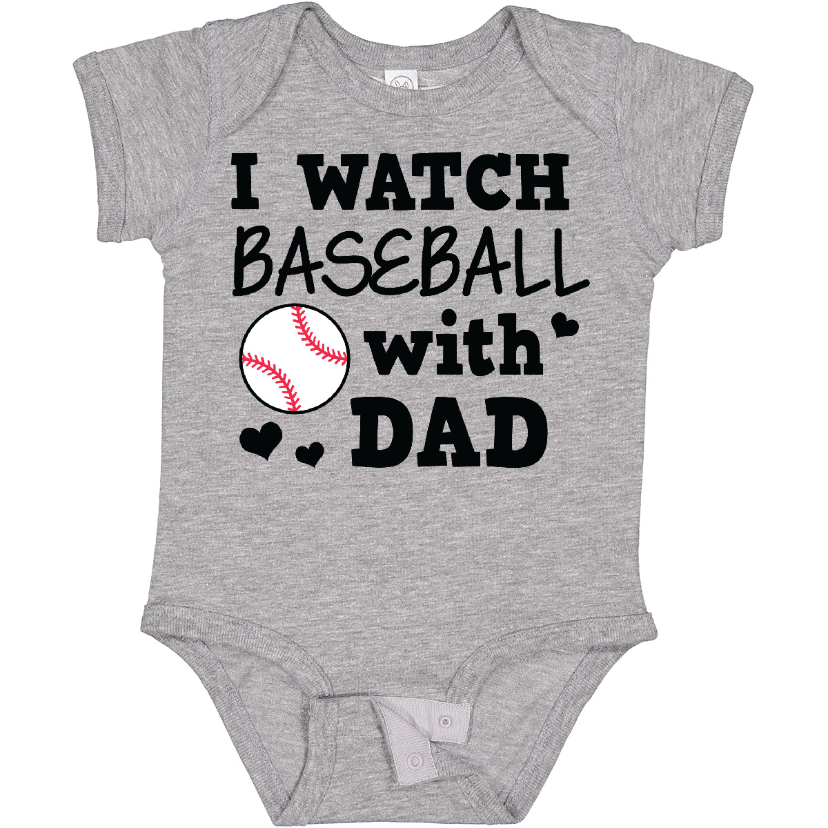 Inktastic I Watch Baseball With My Dad Baby Bodysuit Sports Boy Sport Toddler - Picture 5 of 7