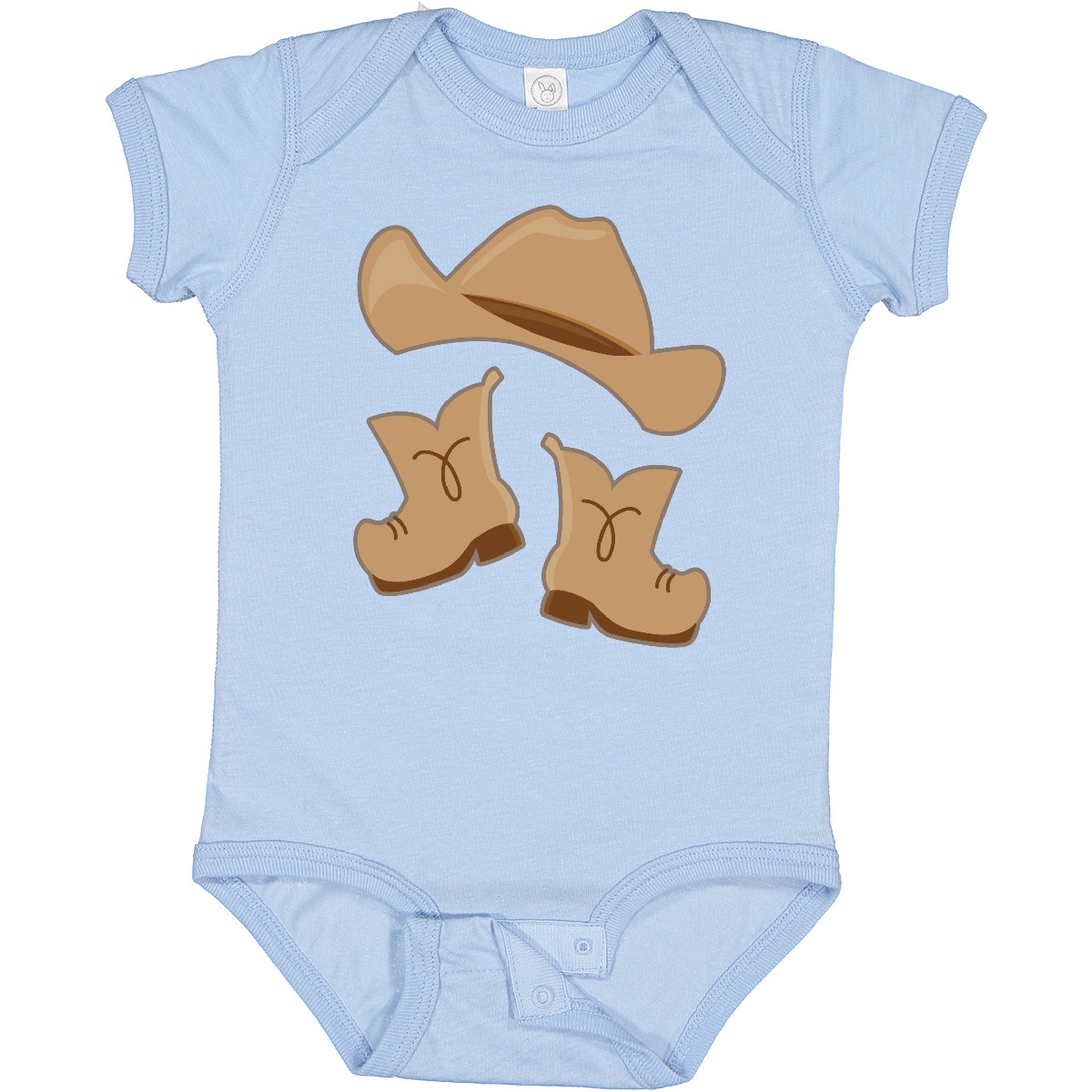 Inktastic Western Style Boy Boots Baby Bodysuit Cowboy Hat Boys Kids Childs