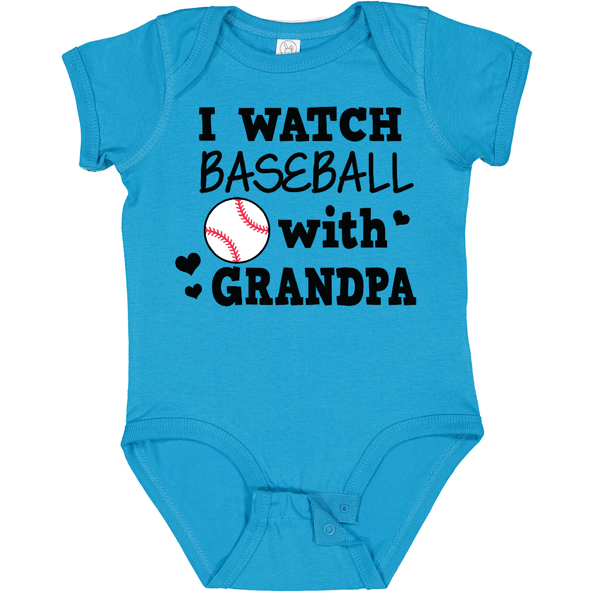 Inktastic I Watch Baseball With My Grandpa Baby Bodysuit Sports Boy Sport Youth - Picture 8 of 10