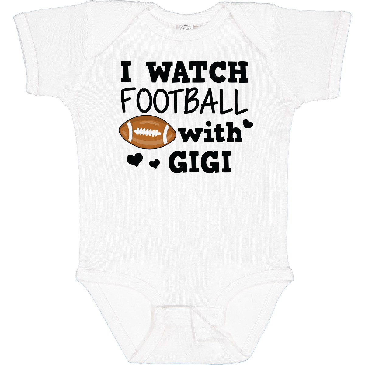 専用② Inktastic I Watch Football With My Gigi Baby Bodysuit Sports Boy