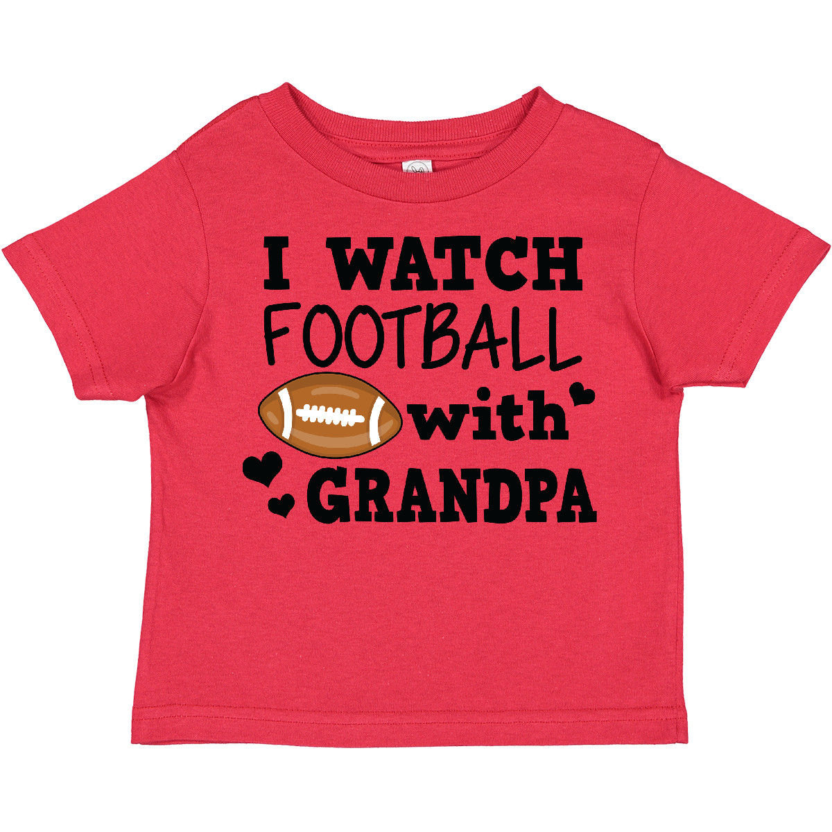 Linda camiseta deportiva para niño Inktastic I Watch Football With My Grandpa - Imagen 7 de 10
