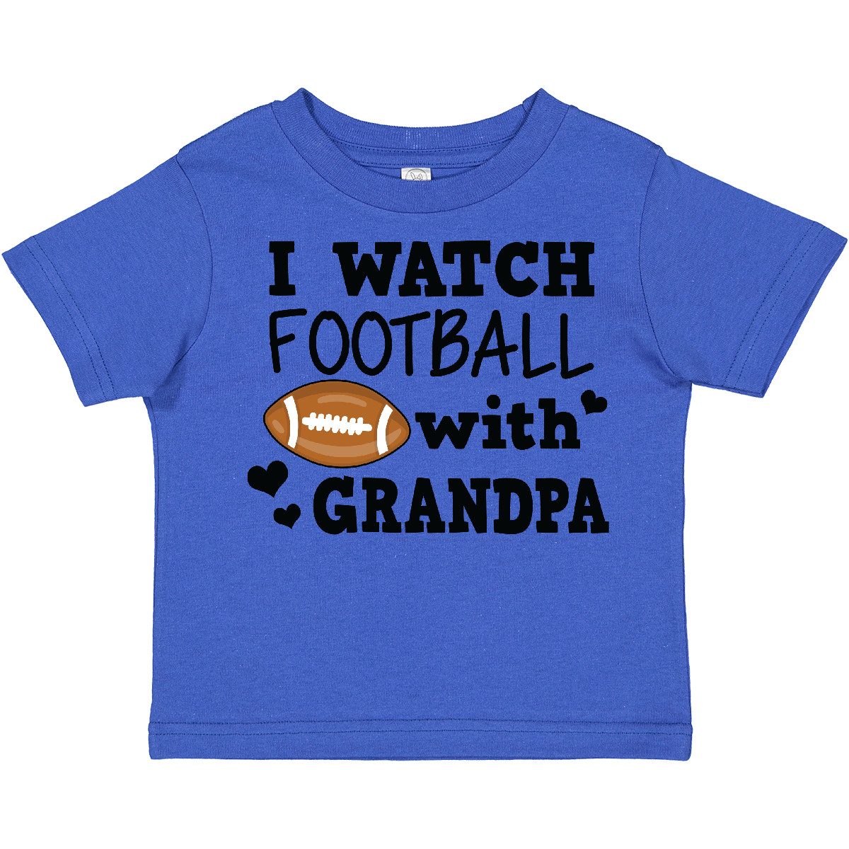 Linda camiseta deportiva para niño Inktastic I Watch Football With My Grandpa - Imagen 8 de 10