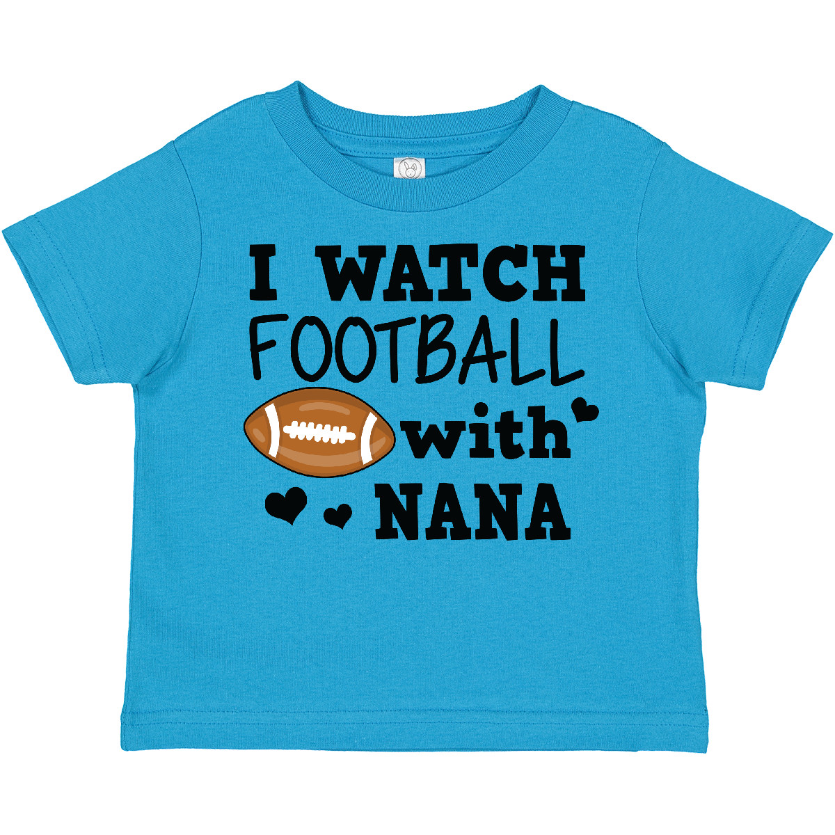 Inktastic I Watch Football With My Nana Toddler T-Shirt Sports Boy Sport Youth - Picture 8 of 10