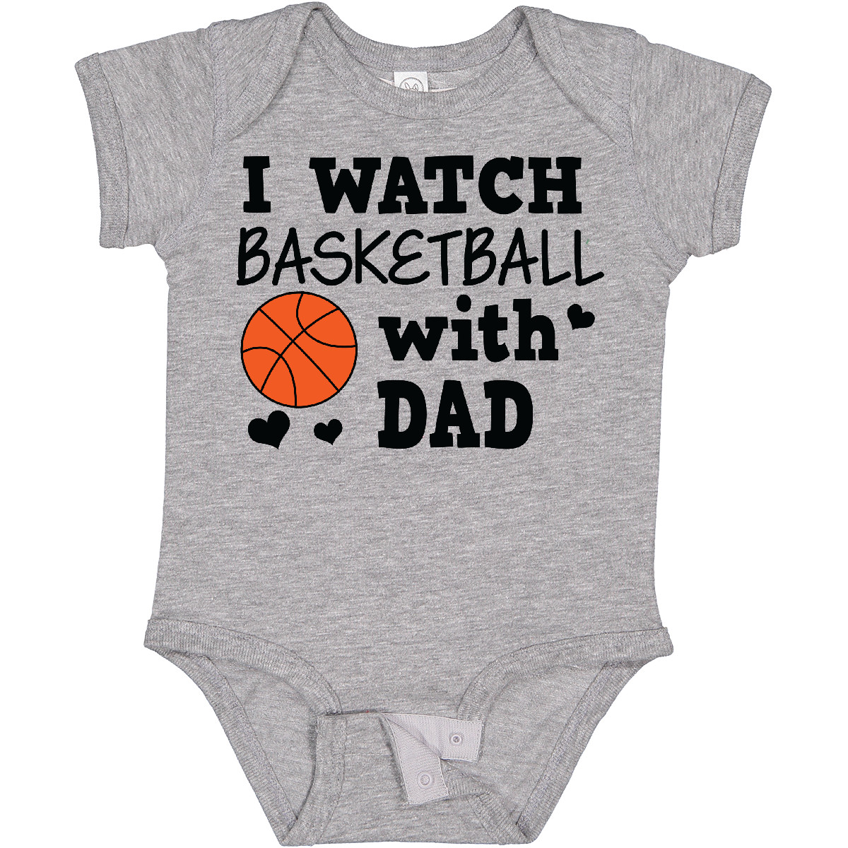 Inktastic I Watch Basketball With Dad Baby Bodysuit Sports My Cute Adorable Love - Picture 6 of 9
