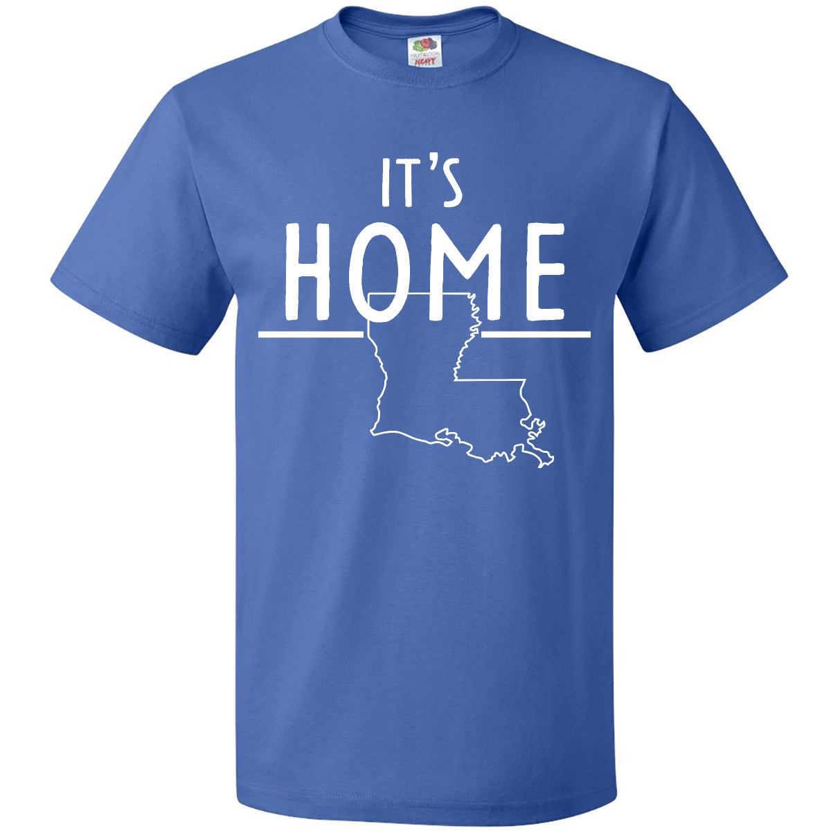 Inktastic It's Home- State Of Louisiana Outline T-Shirt Baton Rouge New Orleans - Picture 10 of 12
