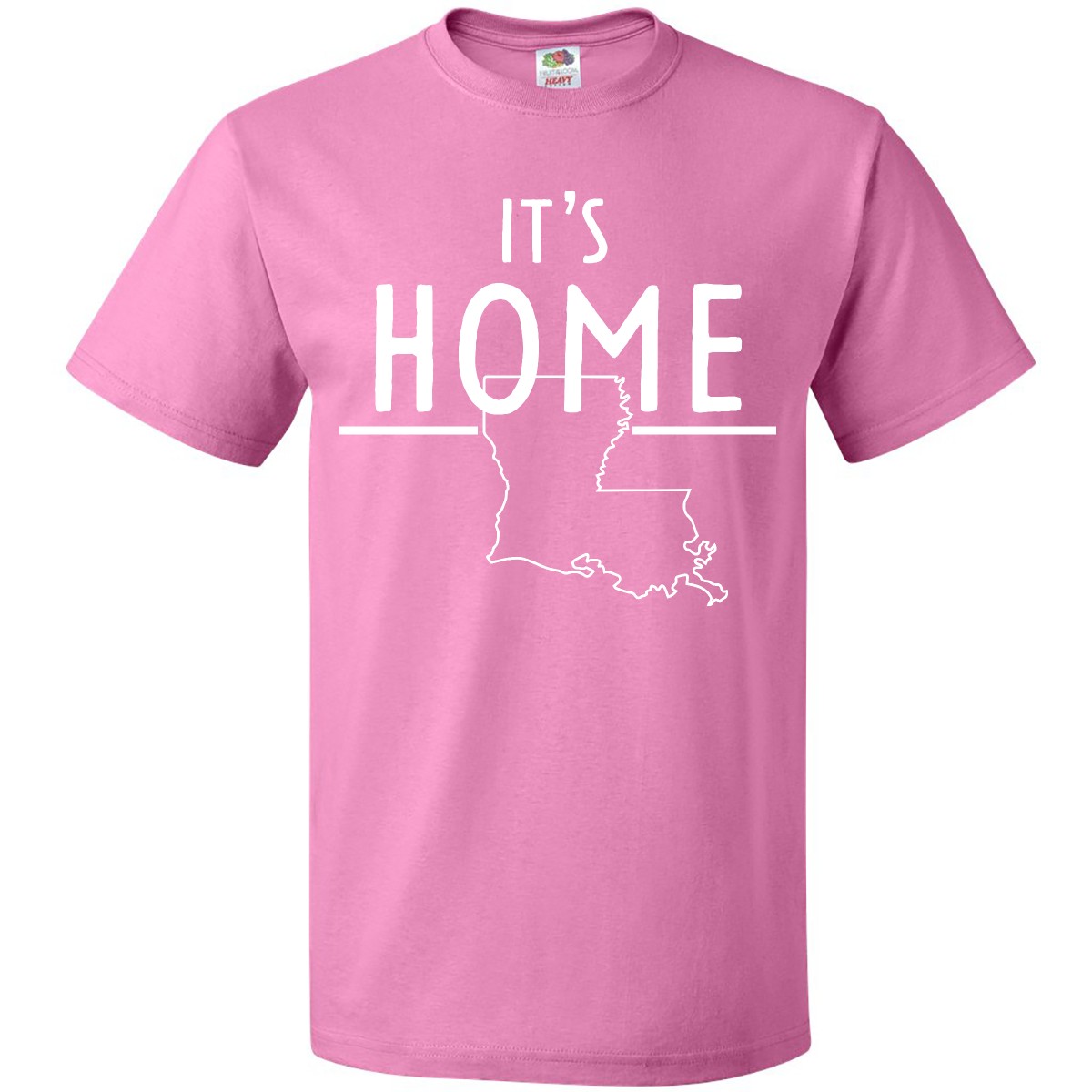 Inktastic It's Home- State Of Louisiana Outline T-Shirt Baton Rouge New Orleans - Picture 2 of 12