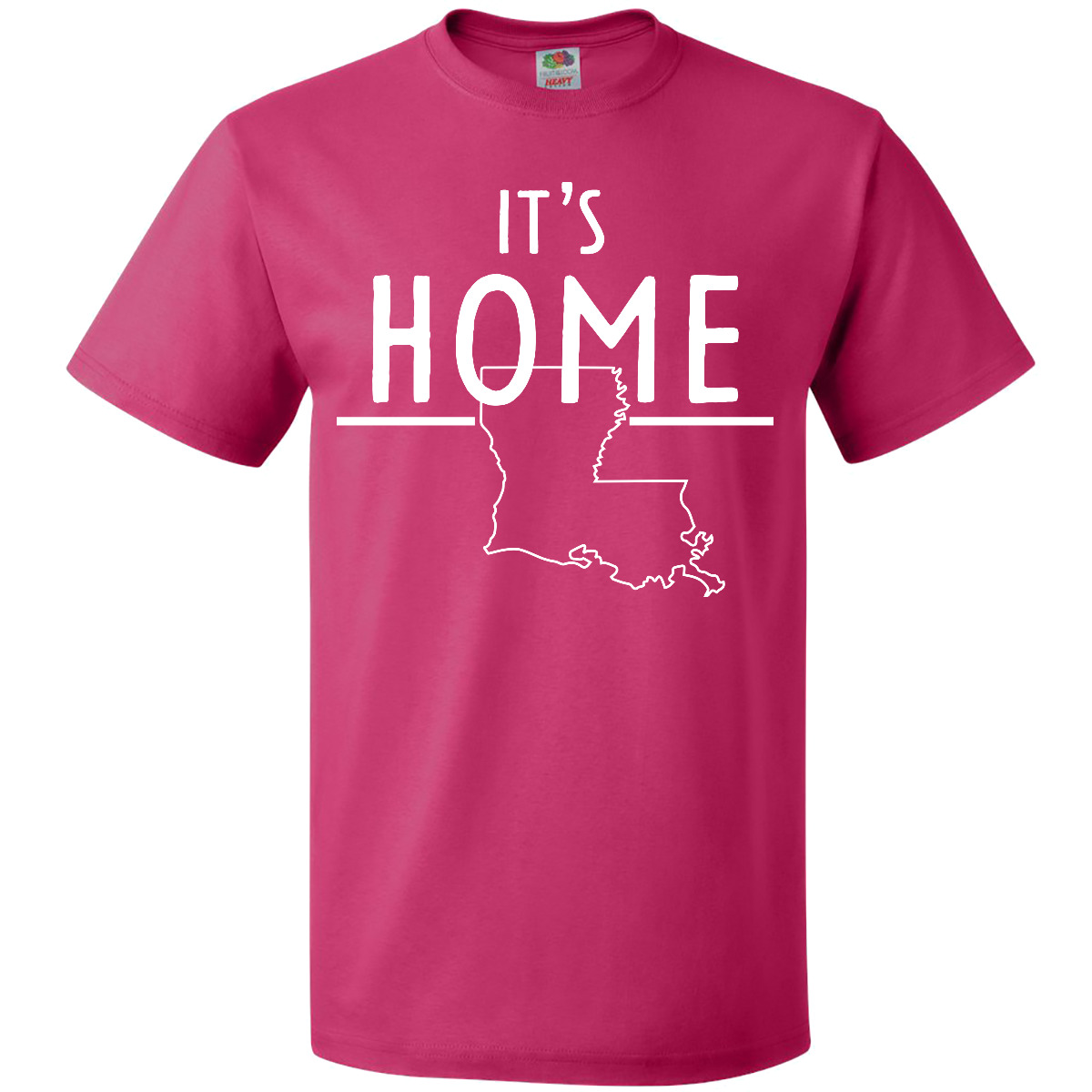 Inktastic It's Home- State Of Louisiana Outline T-Shirt Baton Rouge New Orleans - Picture 4 of 12