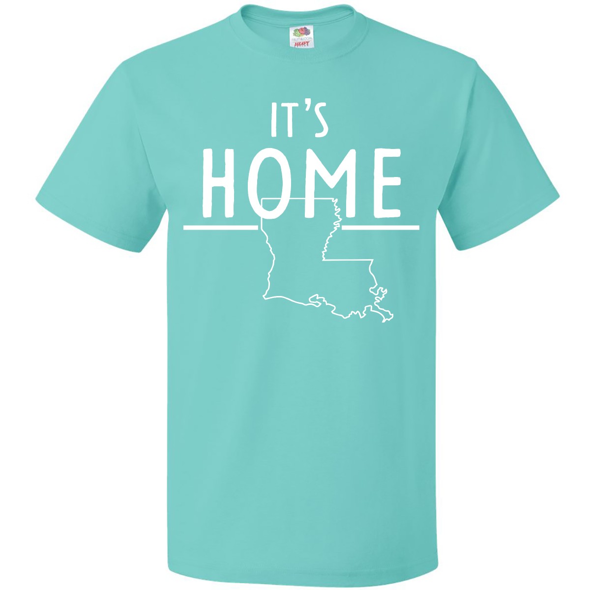 Inktastic It's Home- State Of Louisiana Outline T-Shirt Baton Rouge New Orleans - Picture 11 of 12